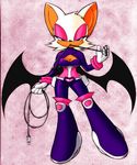  anthro big-e6 breasts cleavage clothed clothing female mammal power_cable rouge_the_bat sega solo sonic_(series) wings 