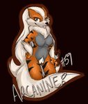  arcanine breasts canine female mammal nintendo pok&#233;mon pok&#233;morph pok&eacute;mon pussy pusy solo tongue unknown_artist video_games 