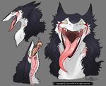  female gaping_maw open_mouth rain_silves sergal solo swallowing trancy_mick vore 