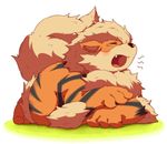  arcanine canine hinami mammal nintendo open_mouth pok&#233;mon pok&eacute;mon solo video_games yawn 