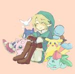  artist_request blonde_hair earrings fairy gen_1_pokemon hat ivysaur jewelry jigglypuff link navi pikachu pointy_ears pokemon pokemon_(creature) smile sonic sonic_the_hedgehog squirtle super_smash_bros. the_legend_of_zelda the_legend_of_zelda:_twilight_princess 