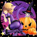  animal_ears bad_id bad_pixiv_id bat boots brown_hair cat_ears cat_tail cosplay fang fur halloween hat heartcatch_precure! high_heels jack-o'-lantern kemonomimi_mode kneeling looking_back myoudouin_itsuki open_mouth orange_eyes paw_pose potpourri_(heartcatch_precure!) precure pumpkin purple_footwear purple_legwear shoes short_hair sitting star striped striped_legwear tail thighhighs too_many too_many_bats uk-works witch_hat 