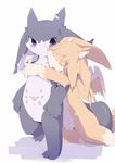  ambiguous_gender couple girorin hug purple_eyes 