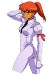  bodysuit green_eyes gundam kate_bush ponytail red_hair shrike_team victory_gundam 