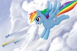  cloud cutie_mark equine female feral flying friendship_is_magic fur hair john_joseco mammal misty_(mlp) multi-colored_hair my_little_pony open_mouth pegasus purple_eyes rainbow_dash_(mlp) rainbow_hair rainbow_tail soarin_(mlp) spitfire_(mlp) unknown_artist wings wonderbolts_(mlp) 