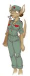  army attention canine cute dog female gun military overalls rifle russian solo soviet uniform weapon z0mbie ★ 