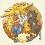  jolteon luxray mareep pachirisu pikachu pok&eacute;mon rodent squirrel tsu_ji zapdos 