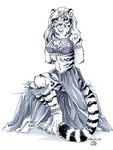  bdsm bondage collaboration dark_natasha feline female heather_bruton rope skirt tiger 