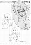  bikini bridget_l._satellizer elizabeth_mably elizabeth_mayberry freezing freezing_(series) highres ingrid_bernstein ingrid_vernstein monochrome satellizer_el_bridget scan swimsuit 