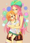  age_regression highres himerinco jewelry_bonney multiple_girls nami_(one_piece) one_piece oversized_clothes younger 