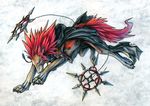  axel canine kingdom_hearts male pearleden unusual_coloring weapon 