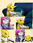  breasts bucky_o'hare canine cat comic crossover digimon feline female fox jenny mammal nipples oh_exploitable renamon tail yawg 