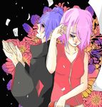  blue_hair haruno_sakura konan naruto naruto_shippuuden natsu88888 pink_hair short_hair 