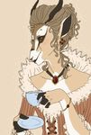 alodie antelope choker classy female gazelle horns nightmare_fuel piercing solo tea victoriana 