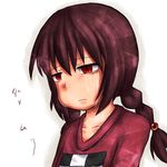  aosora_(mizore) bags_under_eyes brown_hair crying madotsuki pigtails red_eyes short_twintails tears twintails yume_nikki 