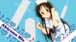  akiyama_mio black_eyes black_hair blush highres k-on! nurse shy solo wallpaper 