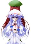  bad_id bad_pixiv_id blue_eyes blue_hair blush crescent hat hazuki_kasane highres hong_meiling long_hair multiple_girls patchouli_knowledge red_hair touhou 