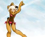  bikini dancing feline female klar lynx sarah_jaffe skimpy solo swimsuit 