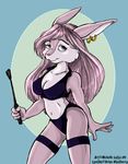  breasts cynthia female lagomorph michelle_latta pose rabbit riding_crop solo 