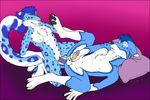  anthro bisexual blue blue_fur blue_hair canine dildo dog domination double_dildo duo etch feeldoe feline female female_domination fur hair husky leopard male mammal masturbation paws pegging penis pussy sex_toy snow_leopard tikky 