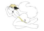  accelo admariel anus arctic_fox butt canine collar cuntboy fingering fox glasses i_has_a_flavor intersex licking line_art masturbation pussy pussy_juice solo tongue underwear white_background 