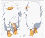  blush dakimakura elizabeth_(gintama) gintama leg_hair lying multiple_views nuriko-kun 