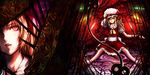  blonde_hair chain cuffs flandre_scarlet hat laevatein red_eyes solo touhou ueda_metawo 