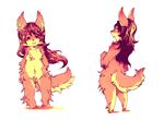  canine chest_tuft female fox nude pipisan 