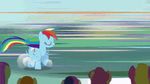  blue_fur crowd cute cutie_mark english_text equine female feral friendship_is_magic fur gif group hair haters_gonna_hate horse image_macro mammal multi-colored_hair my_little_pony pegasus pony rainbow_dash_(mlp) rainbow_hair rainbow_tail text unknown_artist wings 