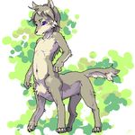  canine claws male momoryu nude pubic_tuft solo taur wolf 