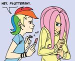  female fluttershy_(mlp) friendship_is_magic human mlp_anthro mlp_personification my_little_pony rainbow_dash_(mlp) 