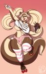  2019 absurd_res anthro balls big_breasts breasts brown_eyes clothed clothing dessert dickgirl earbuds food gradient_background hair headphones hi_res holding_food holding_object humanoid_penis ice_cream intersex legwear lipstick long_hair makeup mammal meganemausu mephitid mimi_&quot;godiva&quot;_dulcifer multicolored_hair nipple_outline on_one_leg one_eye_closed open_mouth open_smile penis poking_out red_lipstick rollerskates signature simple_background skunk smile solo soulblader standing striped_legwear stripes tongue two_tone_hair under_boob wink 