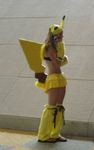  cosplay female human photo pikachu pok&eacute;mon real skimpy solo telephone 