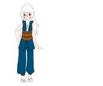  female girl loli long_hair pony_tail ponytail sandals sandles white_hair 