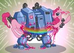  blood blue_eyes crossover cybot dreadnought equine female feral friendship_is_magic fur gore hair horse just_a_flesh_wound mammal my_little_pony pink_fur pink_hair pinkie_pie_(mlp) pony rainbow raspberry_jam unknown_artist warhammer_(franchise) warhammer_40k 