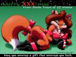  bdsm bondage butt candy_cane canine eric_schwartz female fox furafterdark ribbons sheila_vixen vixen xmas 