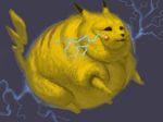  fat lightning obese pikachu pok&eacute;mon solo what 