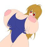  akira_agata breast_grab breasts cameltoe gigantic_breasts inverted_nipples nipples puffy_nipples swimsuit 