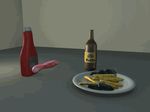  animated bottle food inanimate ketchup pwet 