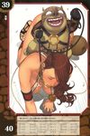  all_fours armband branwen breasts brown_hair chain collar crawling dogura gag gagged goblin hanging_breasts highres large_breasts leash oda_non queen's_blade queen's_blade_rebellion rope slave solo translation_request 