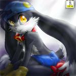  2004 amber_eyes blush collar gloves hat klonoa long_ears looking_at_viewer male shoes tail topless yellow_eyes zen 