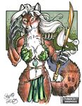  canine female fox skimpy solo stephanie_stone sword warrior weapon 