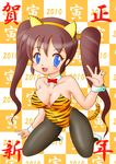  2010 animal_ears blue_eyes breasts brown_hair female ganzee large_breasts oppai_loli smile tail twintails 