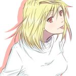  :p arcueid_brunestud blonde_hair face free-da long_skirt red_eyes short_hair simple_background sketch skirt solo sweater tongue tongue_out tsukihime turtleneck 
