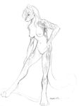  ayame_emaya female nude quoll sketch solo 