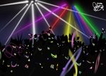  blacklight club dancing glow glowing glowstick male party rave raver 