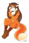  canine female fox hurt michelle_latta nude self_hug sitting solo tika upset 