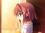  blue_eyes game_cg kourin_no_machi_lavender_no_shoujo red_hair short_hair suzuki_haruka yuuki_hagure 