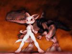  breasts cat cyborg darkdoomer dinosaur feline female kittie nude piercing scalie t-rex weird_face 