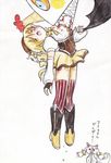  blonde_hair blood blush breasts charlotte_(madoka_magica) drill_hair gloves guro hat kyubey long_hair magical_girl mahou_shoujo_madoka_magica medium_breasts open_mouth pee peeing skirt spoilers thighhighs tomoe_mami twintails tyoujiya 